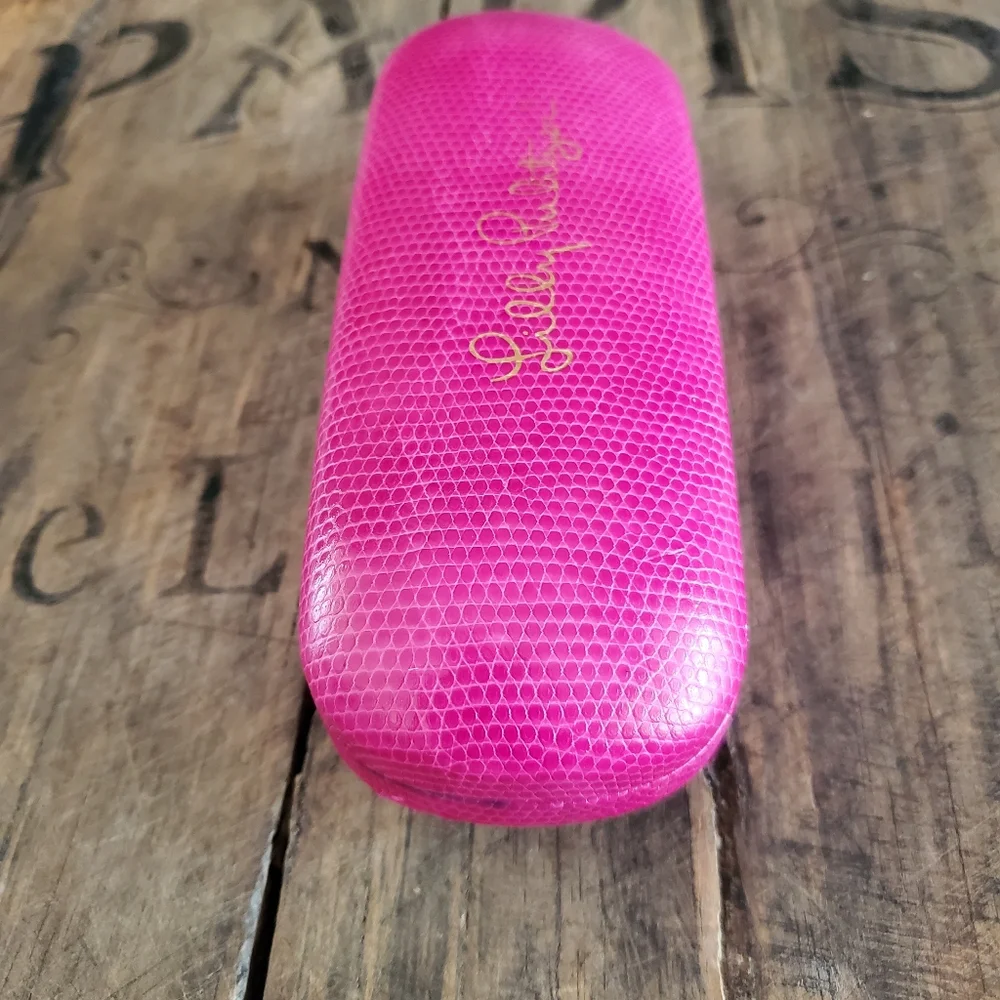 🔥LILLY PULITZER Hot Pink Hard Shell Eyeglass |‎ Sunglass | Eyewear Case